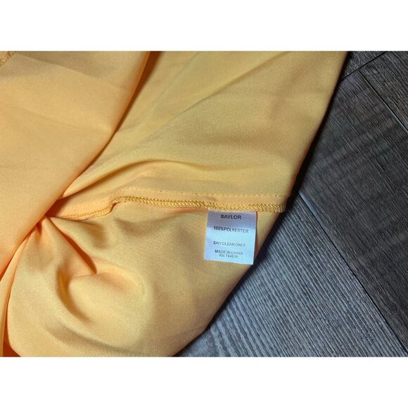 SAYLOR NWT Alberta Skirt in Orange Pleated Midi Skirt Resortwear Vacation XS - Picture 6 of 8